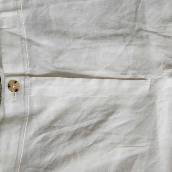 J Jill Womens Linen Stretch Linen Blend Shorts w/Button Detail Sz: 28 4x PLUS - Picture 3 of 8